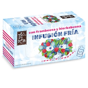 infusion fria con frambuesa y hierbabuena 20 unidades