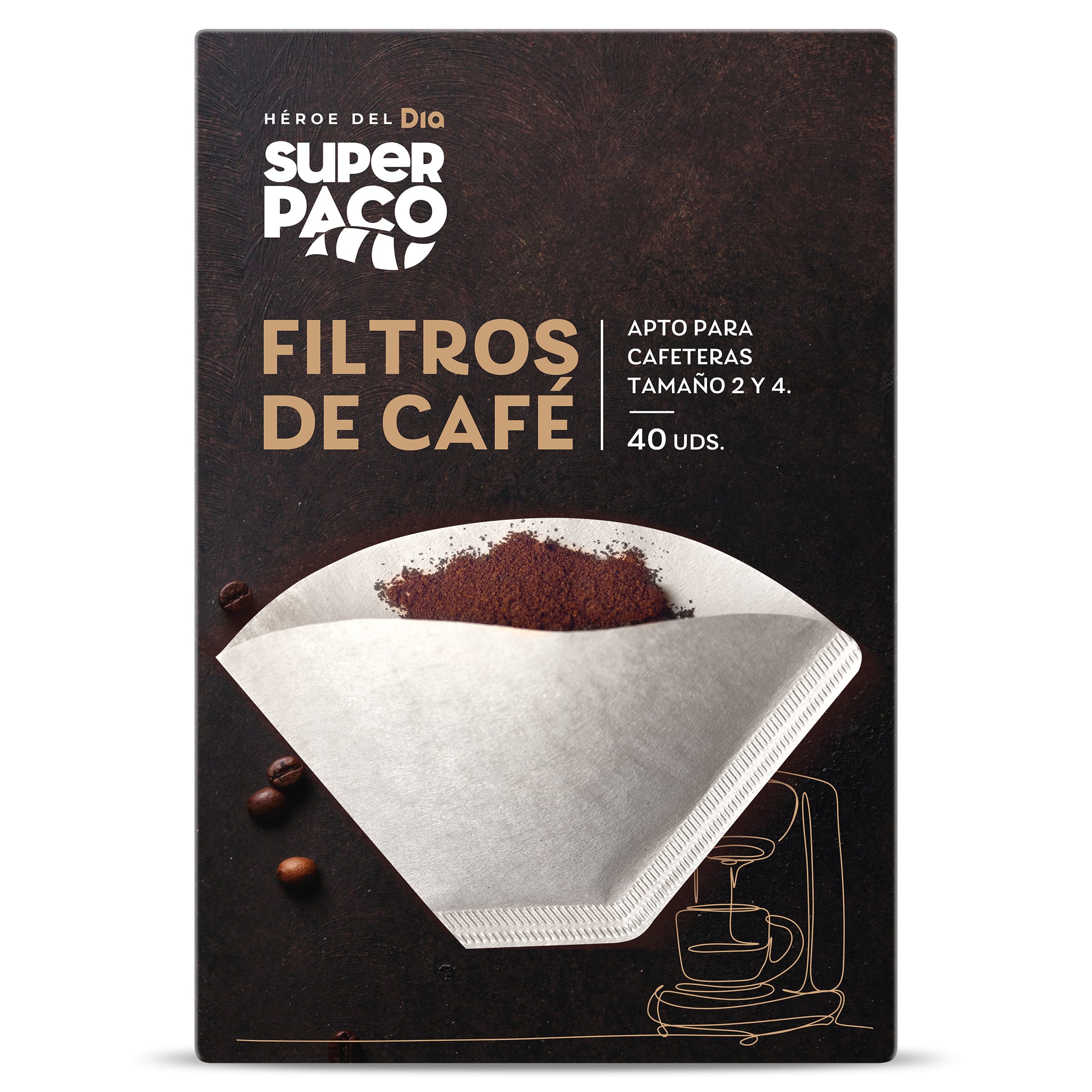 Filtros de café Dia Super Paco 40 unidades