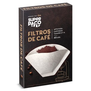 filtros de cafe 40 unidades