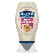 Mayo ajo asado boca abajo Hellmanns bote 250 ml