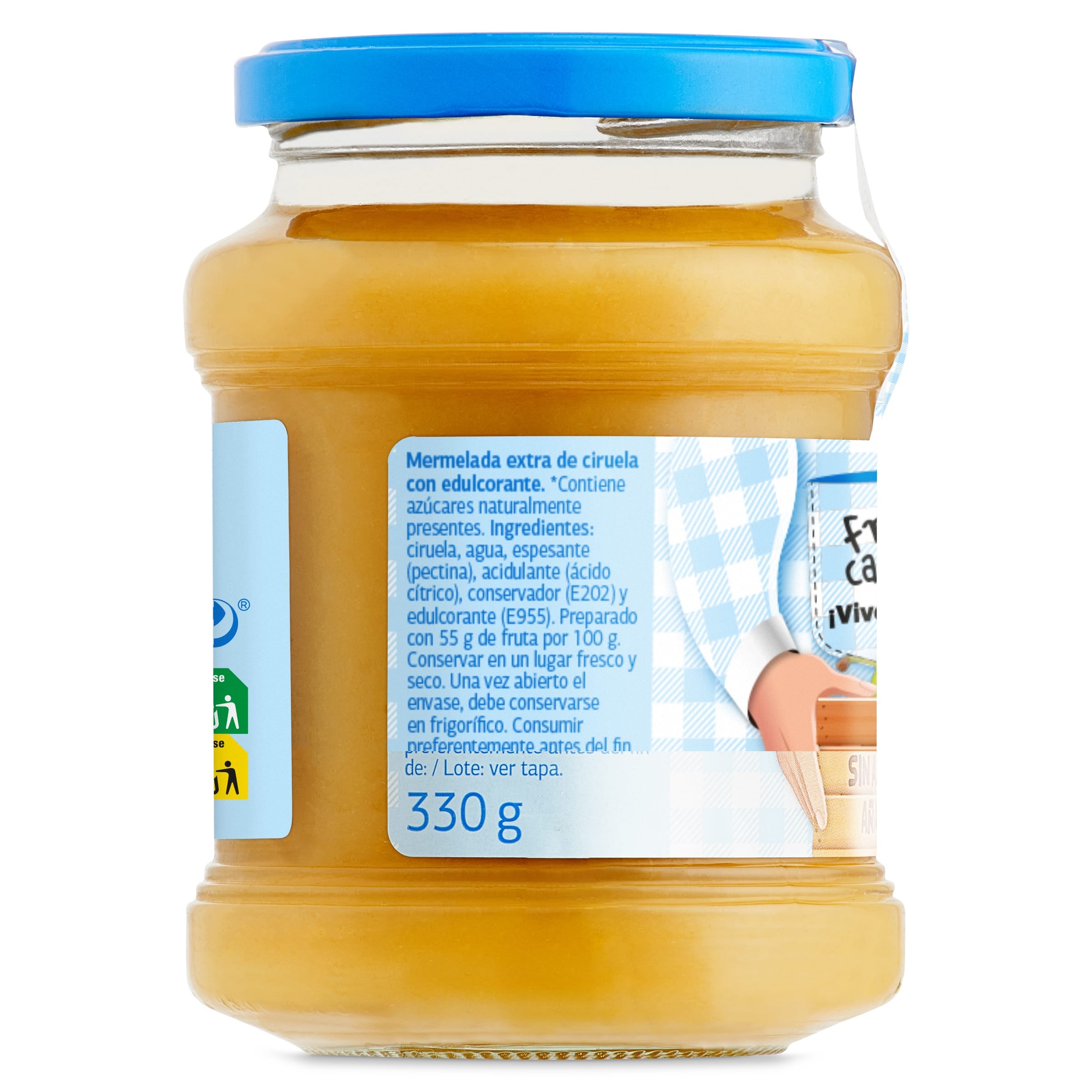 Mermelada de ciruela 0% sin azúcares añadidos Dia Fruticampo 330 g
