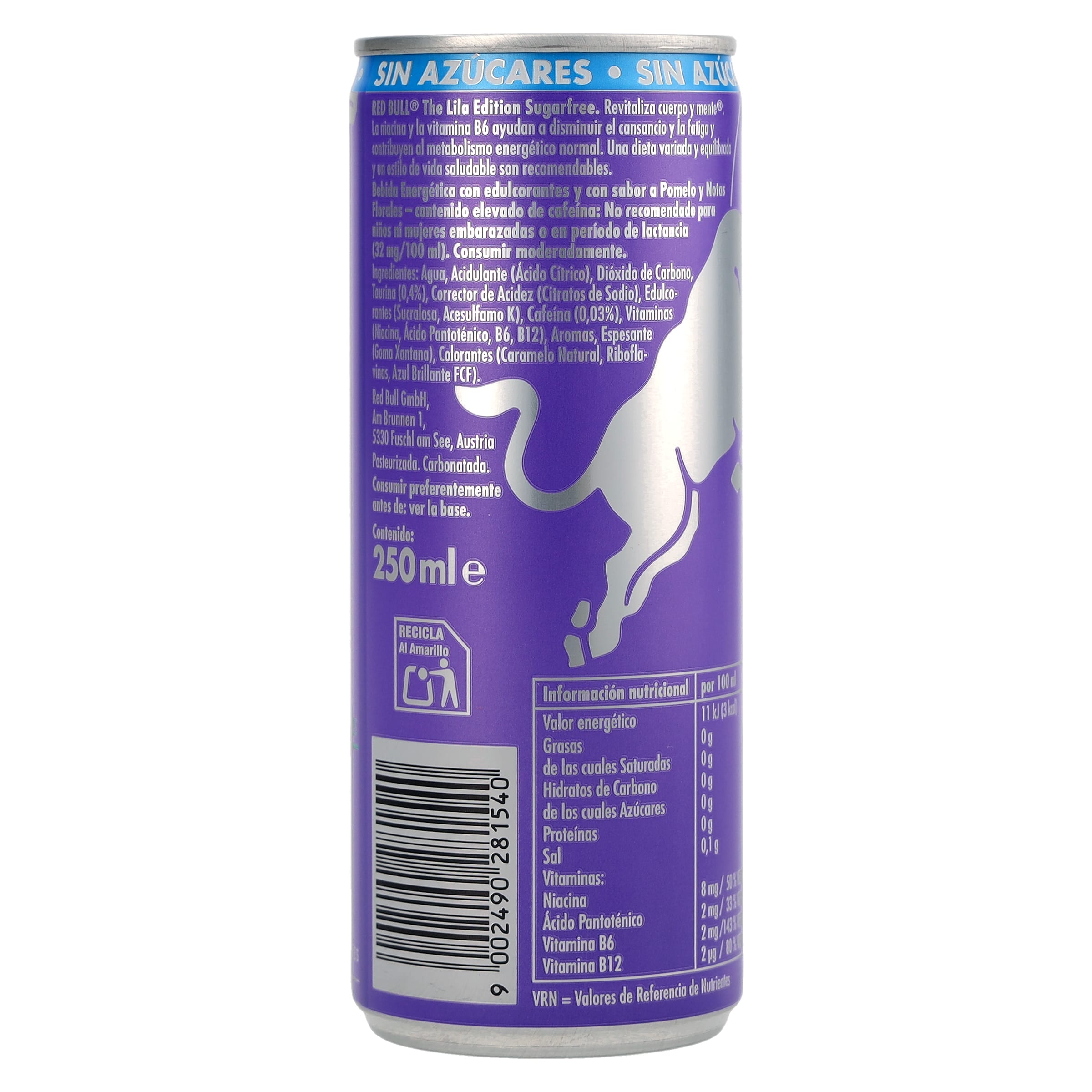 Red bull de pomelo 250 ml