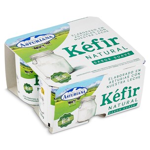 Kéfir natural suave Asturiana 4 x 125 g