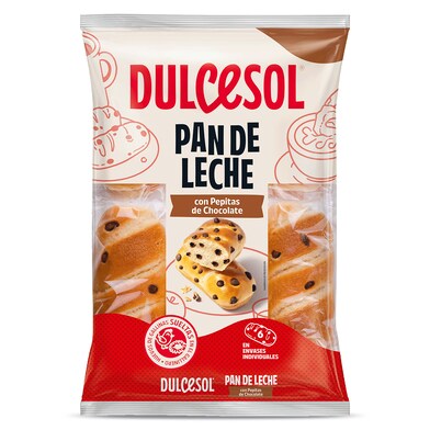 Pan de leche con pepitas de chocolate Dulcesol bolsa 270 g-0 Pan de leche con pepitas de chocolate Dulcesol bolsa 270 g-0