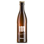 Cerveza reserva Mahou botella 33 cl