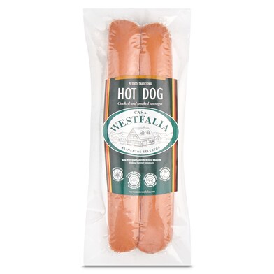 Salchichas 82% carne hot dog Casa westfalia bolsa 150 g-0 Salchichas 82% carne hot dog Casa westfalia bolsa 150 g-0
