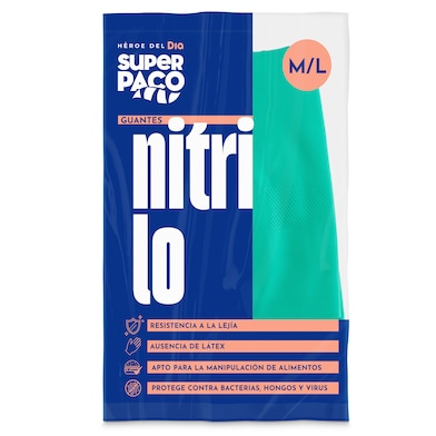 Guantes de nitrilo M/L Dia Super Paco 2 unidades-0