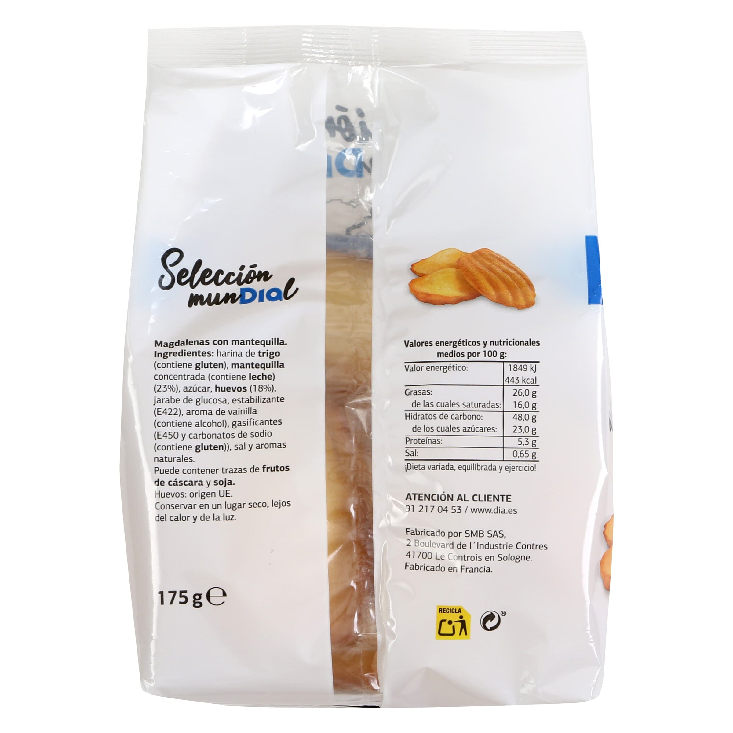 Magdalenas Madeleines Dia Selección Mundial 175 g