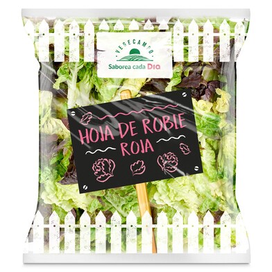 Ensalada hoja de roble roja Vegecampo de Dia bolsa 100 g-0 Ensalada hoja de roble roja Vegecampo de Dia bolsa 100 g-0
