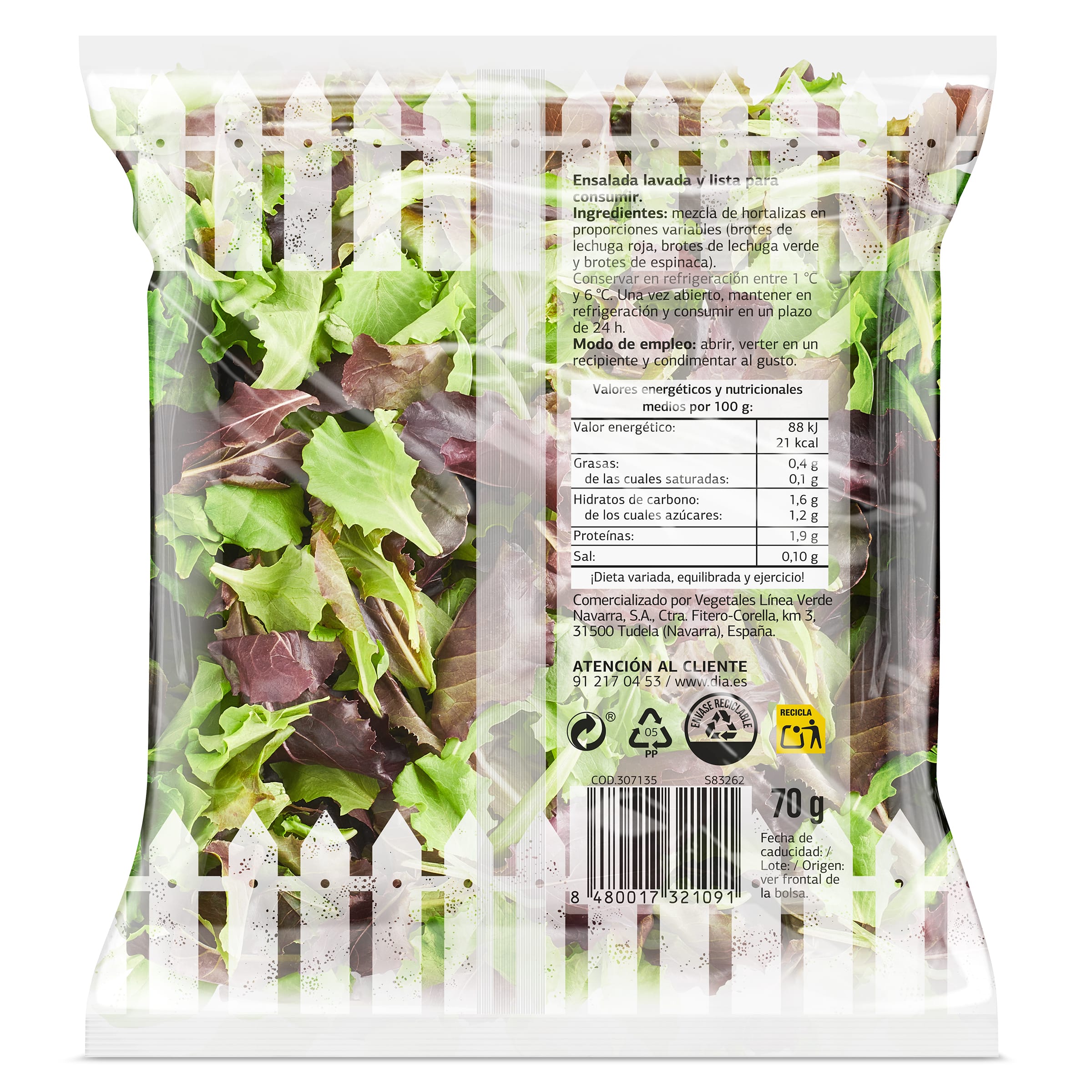 Trío de brotes Dia Vegecampo 70 g