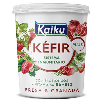 Kéfir sabor fresa y granada Kaiku tarrina 350 g-0