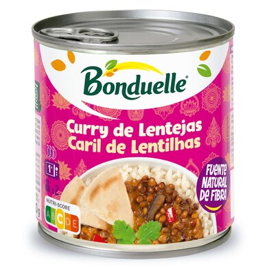 Curry de lentejas Bonduelle lata 400 g-0 Curry de lentejas Bonduelle lata 400 g-0