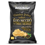 Patatas fritas a la sartén ajo negro y finas hierbas Snack Maniac de Dia bolsa 130 g