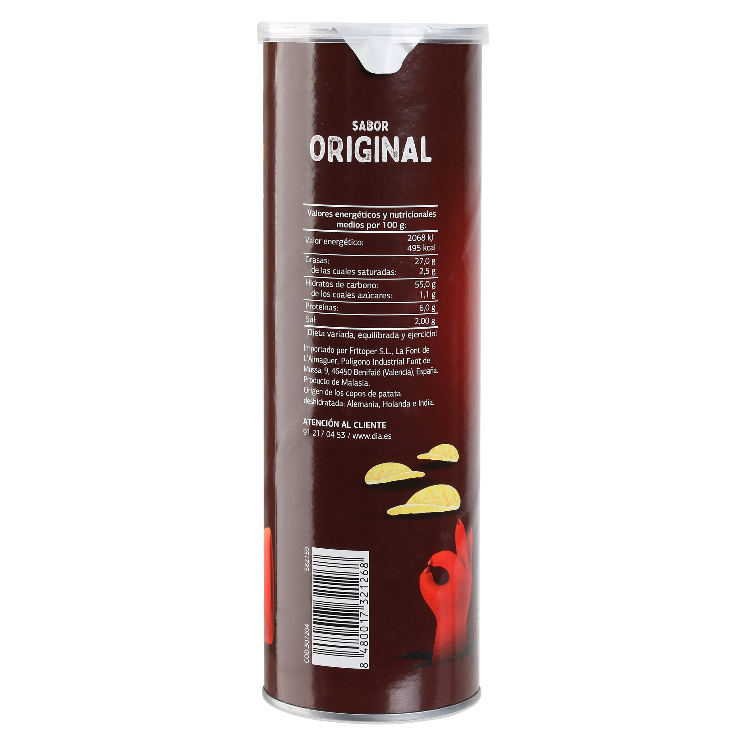 Snack de patata sabor original Dia Snack Maniac 165 g
