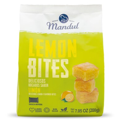 Bizcochitos de limón Mandul bolsa 200 g-0 Bizcochitos de limón Mandul bolsa 200 g-0