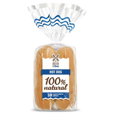 Panecillos para hot dog El molino de Dia bolsa 220 g-0 Panecillos para hot dog El molino de Dia bolsa 220 g-0