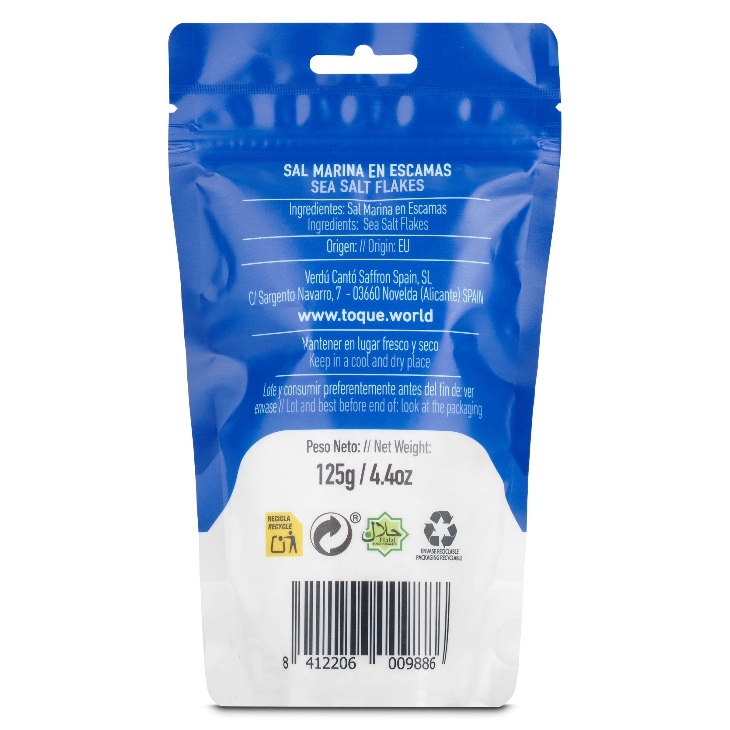 Sal en escamas Toque 125 g