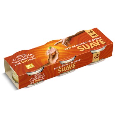 Paté de cerdo suave Dia Nuestra Alacena pack 3 x 75 g-0
