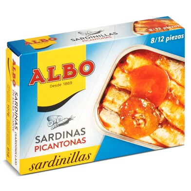 Sardinas picantonas Albo lata 82 g-0 Sardinas picantonas Albo lata 82 g-0