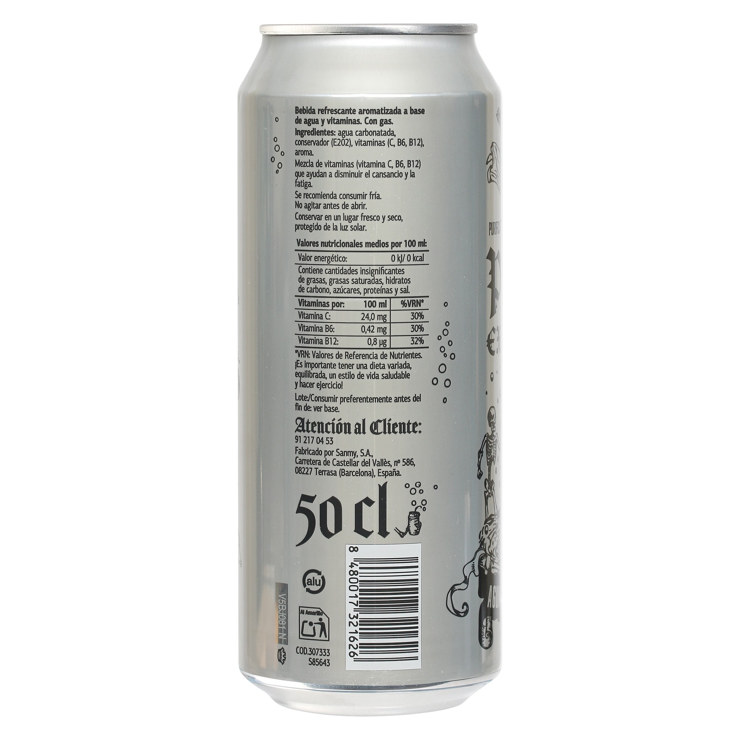 Agua con gas vitaminada Puro Exorcismo 500 ml
