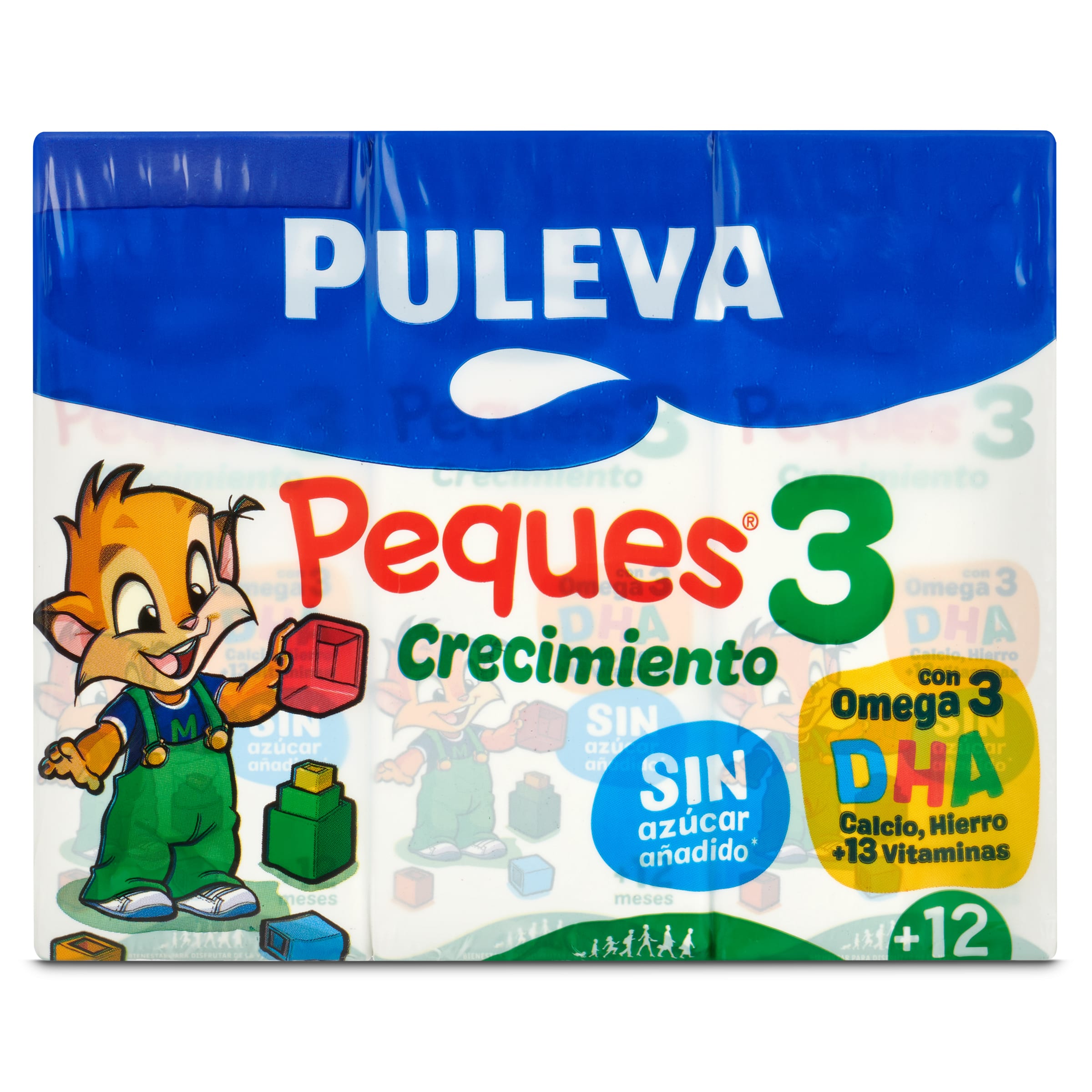 Preparado lácteo infantil de crecimiento Peques 3 Puleva 3 x 200 ml