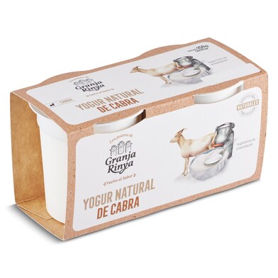 Yogur natural de cabra Granja Rinya pack 2 x 125 g-0 Yogur natural de cabra Granja Rinya pack 2 x 125 g-0