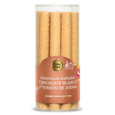 Barquillos cubiertos de chocolate y turrón Dulce Noel Dia caja 200 g-0