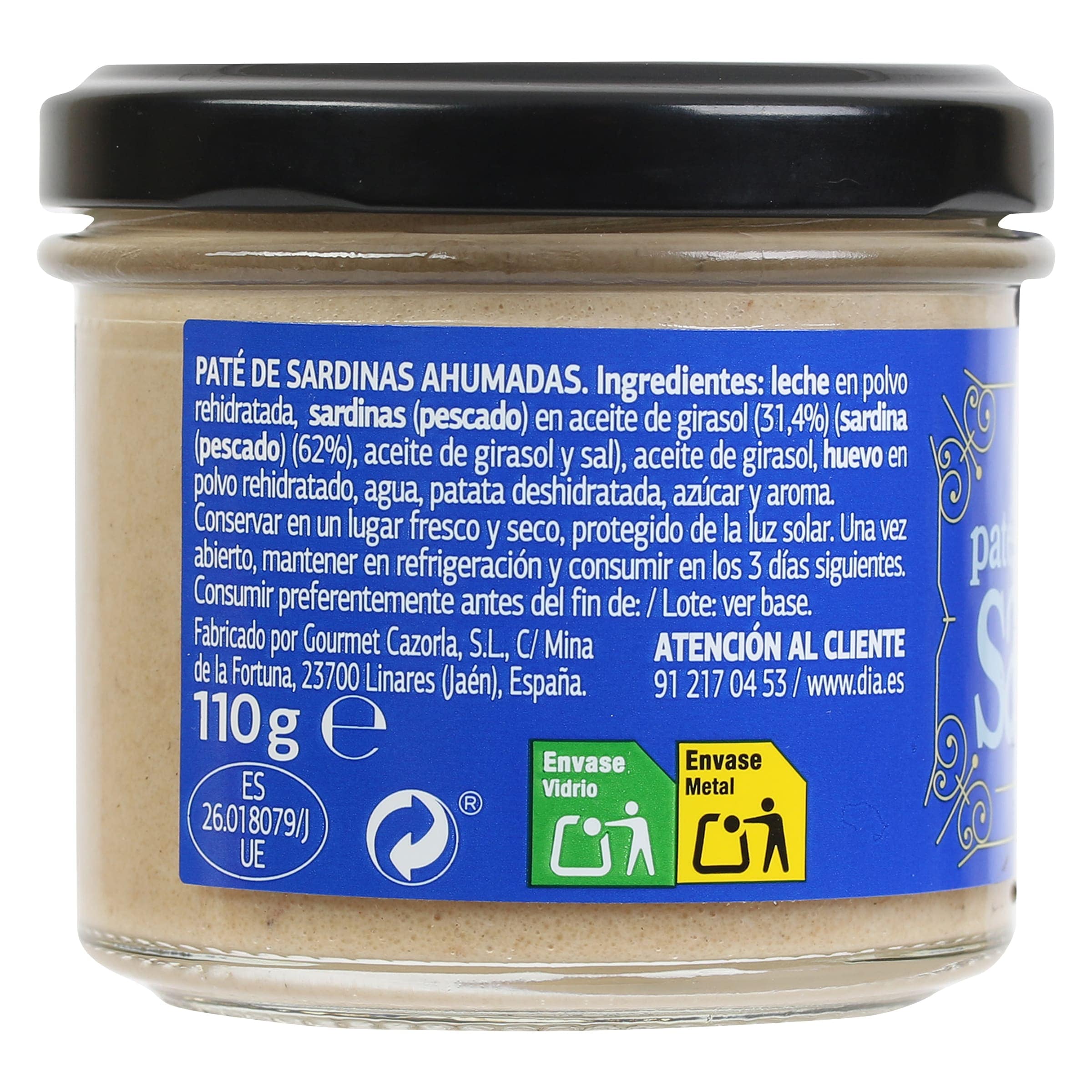 Paté de sardinas Dia Nuestra Alacena 110 g