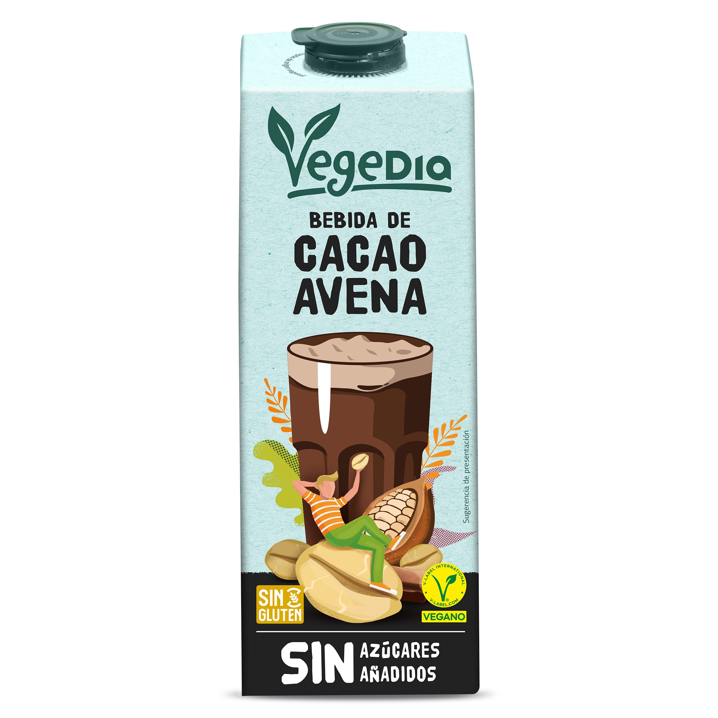 Bebida de avena con cacao Dia Vegedia 1 L
