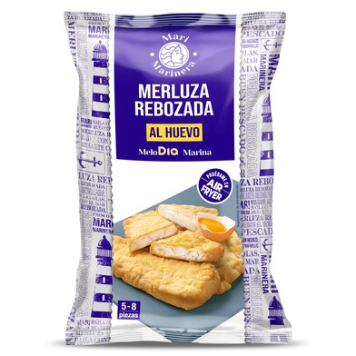 Filetes de merluza rebozadas al huevo Mari Marinera de Dia bolsa 500 g-0