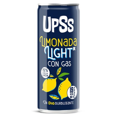 Limonada light con gas Upss Dia lata 33 cl-0 Limonada light con gas Upss Dia lata 33 cl-0