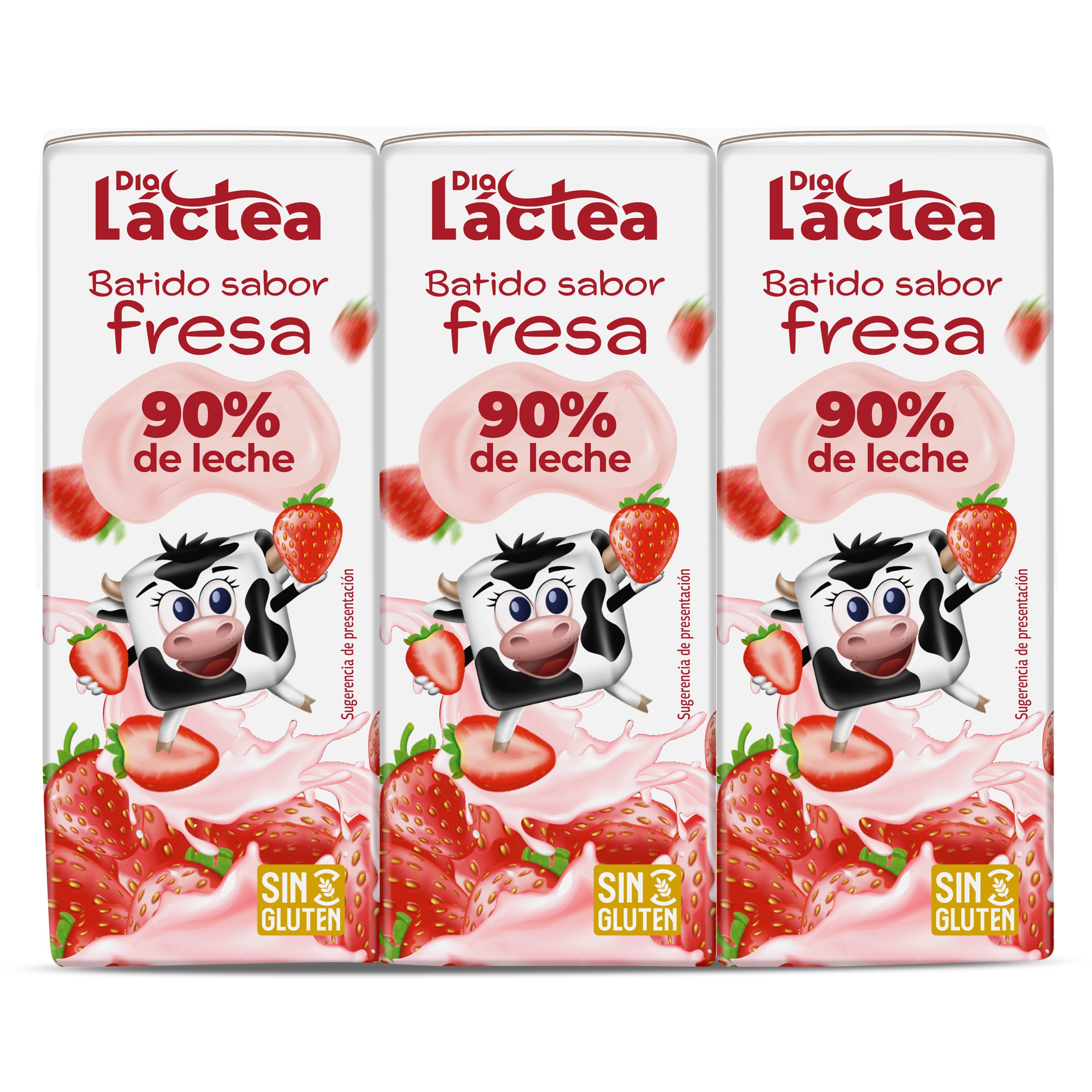 Batido de fresa Dia Láctea 3 x 200 ml