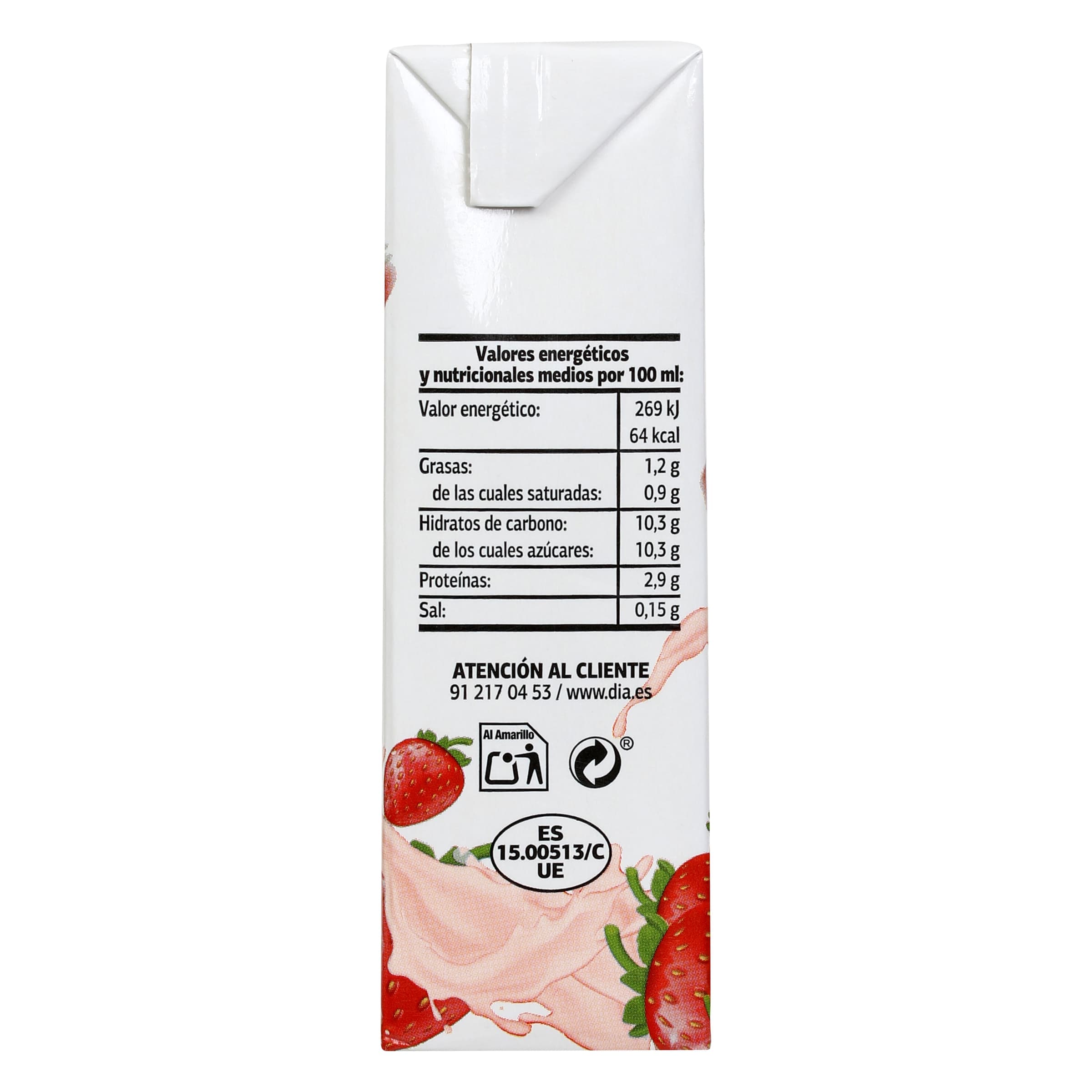 Batido de fresa Dia Láctea 3 x 200 ml