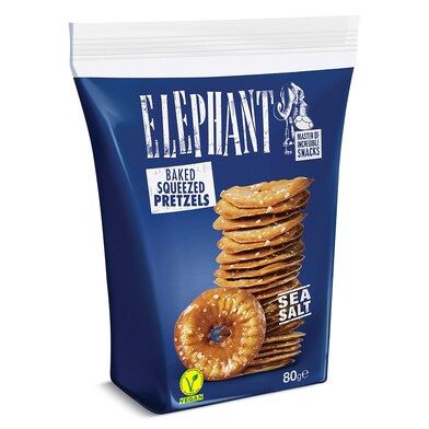 Galletas saladas con sal marina Elephant bolsa 70 g-0