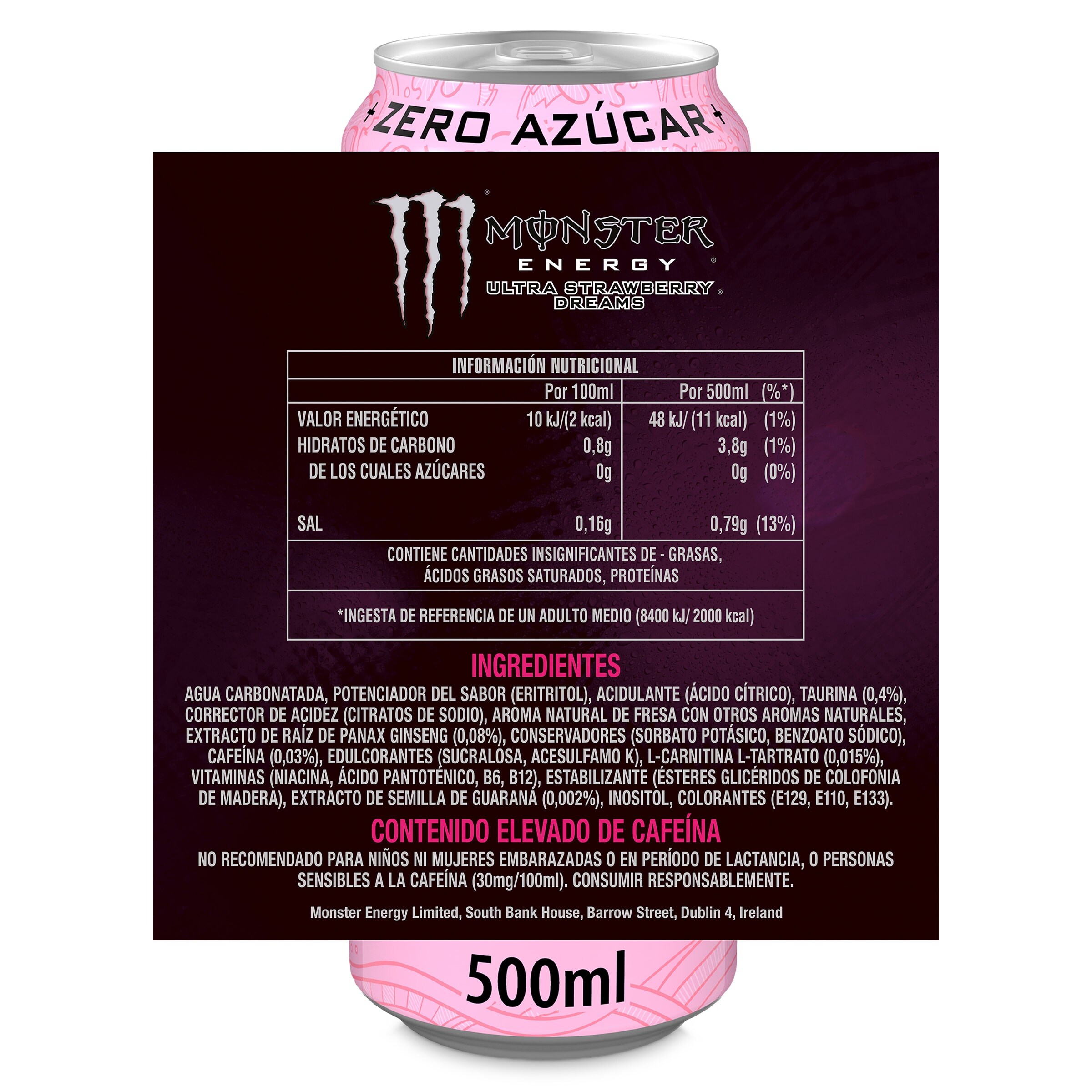 Monster ultra strawberry dreams zero 500 ml