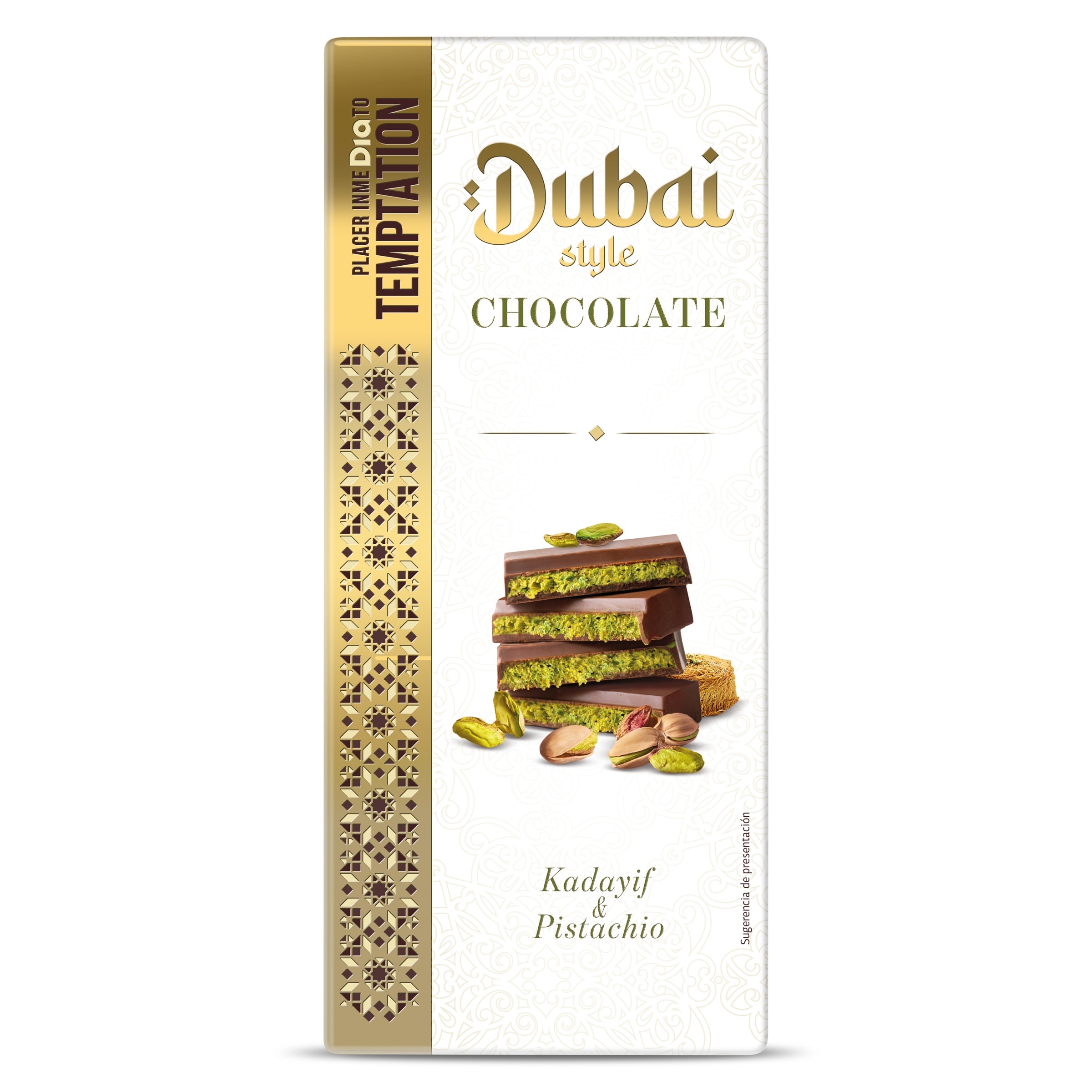 Chocolate con pistacho estilo Dubai Dia Temptation 150 g