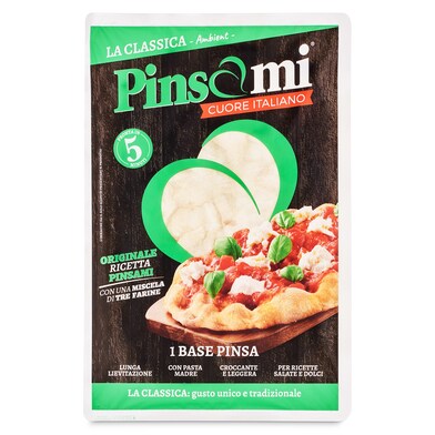 Base para pizza clásica Pinsami bolsa 230 g-0 Base para pizza clásica Pinsami bolsa 230 g-0