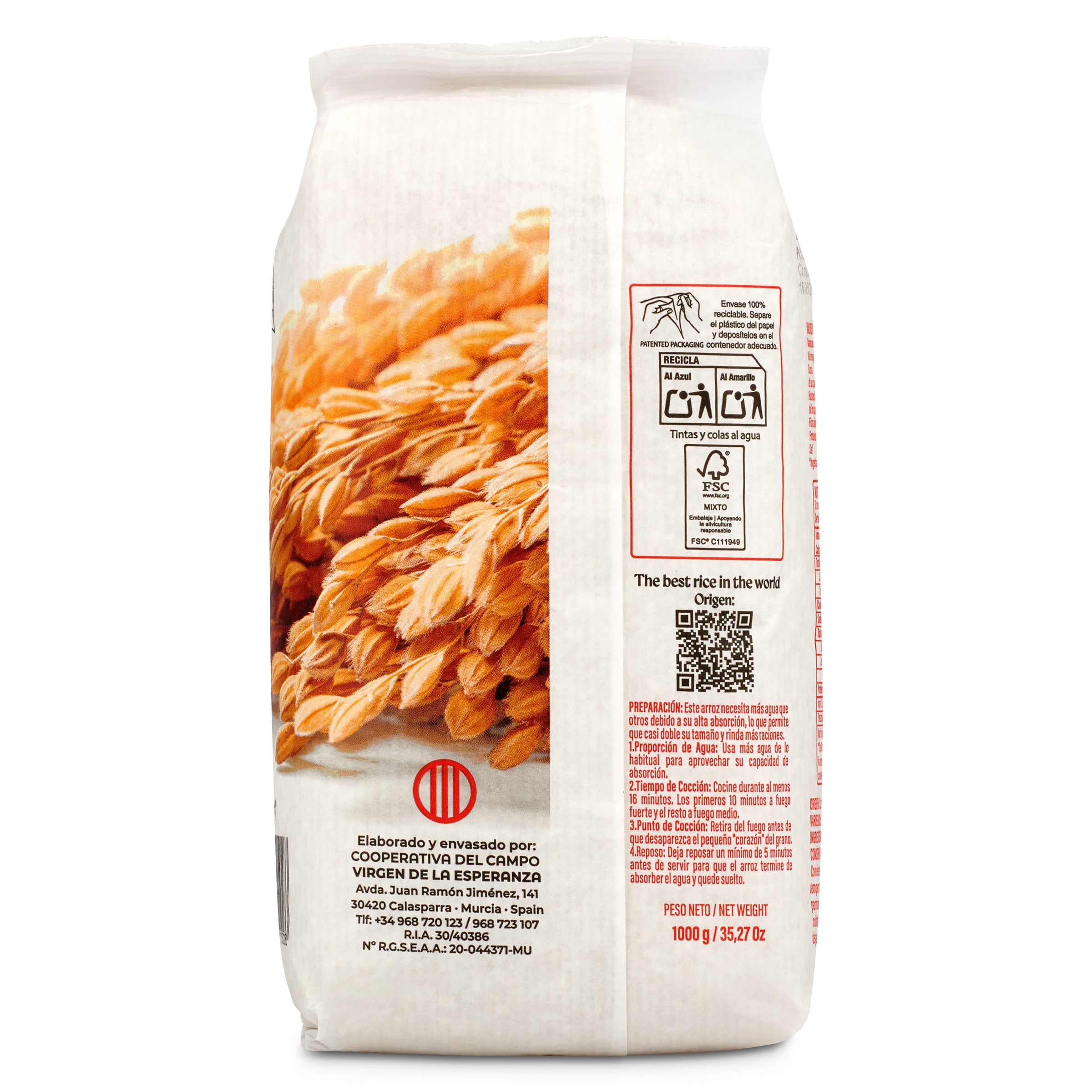Arroz redondo D.O.P. Calasparra 1 Kg