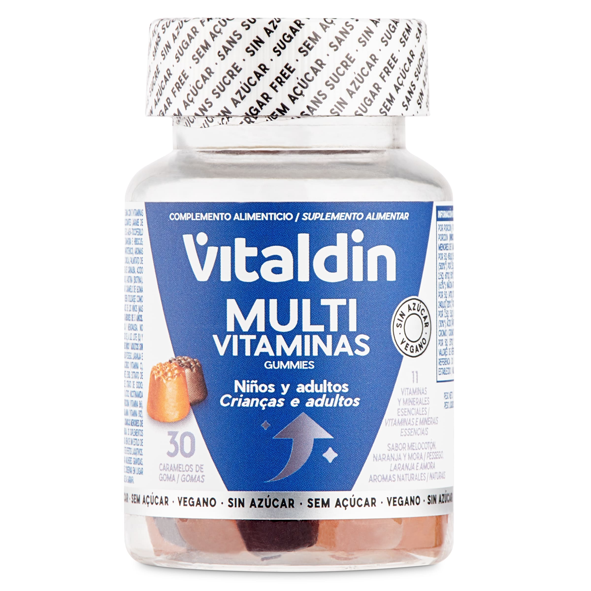Gominolas de multivitaminas Vitaldin frasco 30 unidades