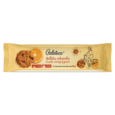 Galletas integrales muesli, naranja y pasas Galleteca de Dia bolsa 120 g-0
