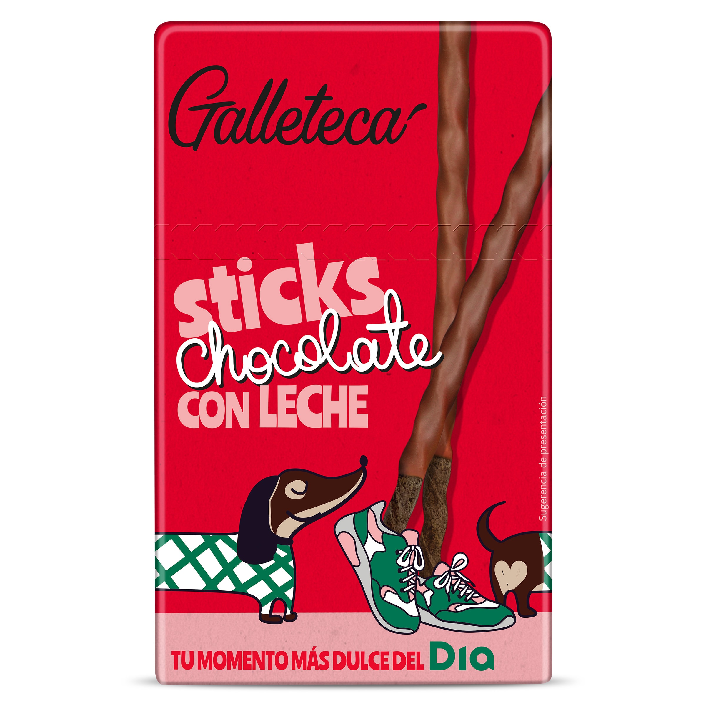 Palitos de galleta recubiertos de chocolate con leche Galleteca de Dia 75 g