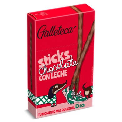 Palitos de galleta recubiertos de chocolate con leche Galleteca de Dia 75 g-0
