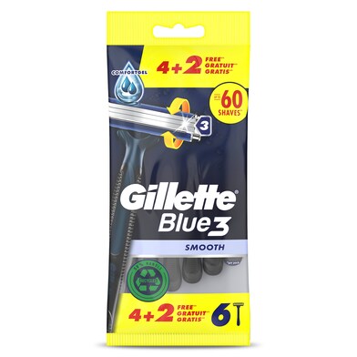 Maquinilla de afeitar 3 hojas smooth Gillette Blue 3 bolsa 6 unidades-0 Maquinilla de afeitar 3 hojas smooth Gillette Blue 3 bolsa 6 unidades-0