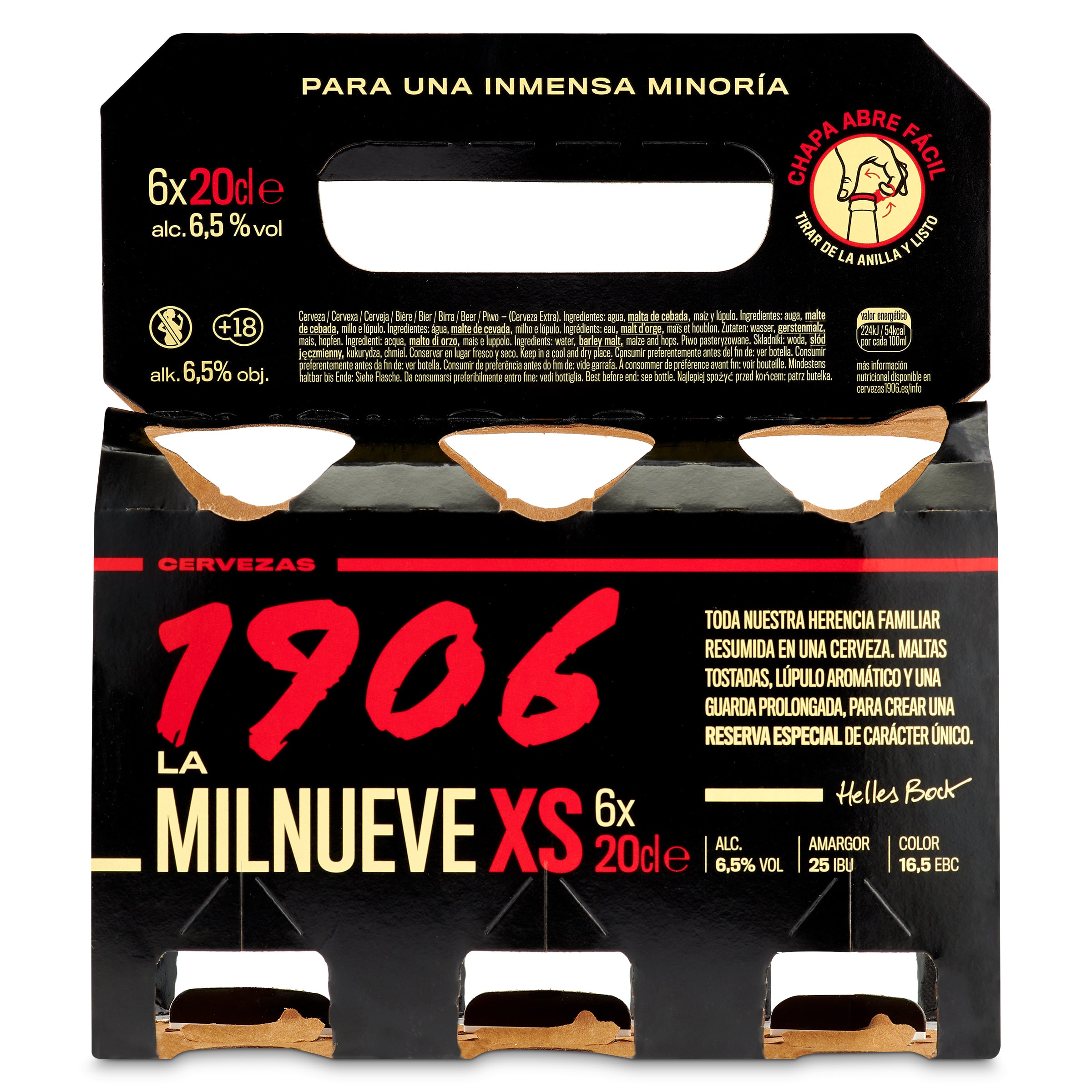 Cerveza reserva 1906 pack 6 x 20 cl
