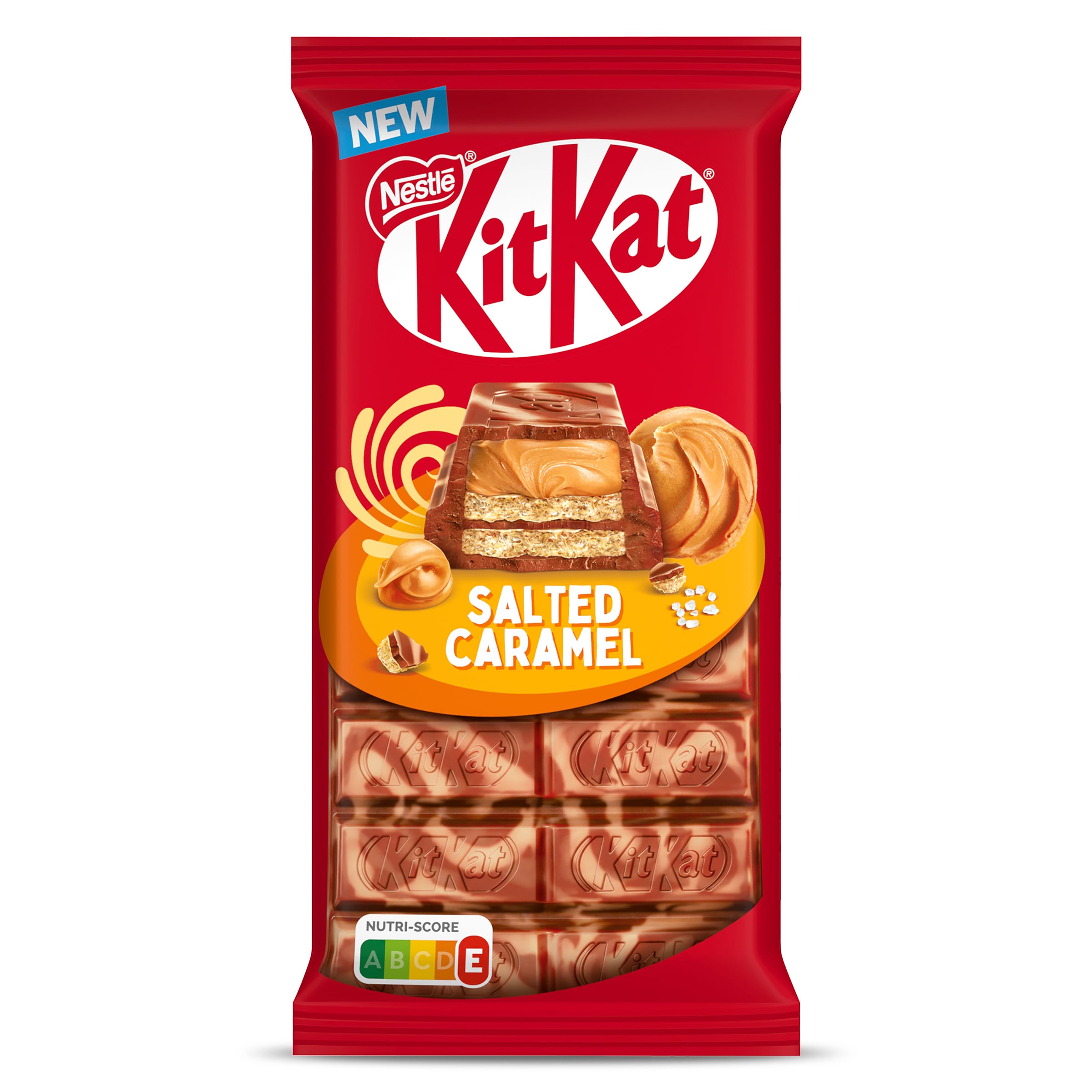 Barritas de galleta salted caramel Kit Kat 99 g