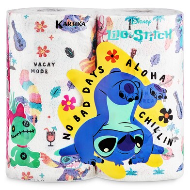 Papel de cocina decorado Lilo & Stitch Kartika bolsa 2 unidades-1