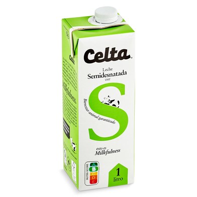 Leche semidesnatada Celta brik 1 l-0 Leche semidesnatada Celta brik 1 l-0