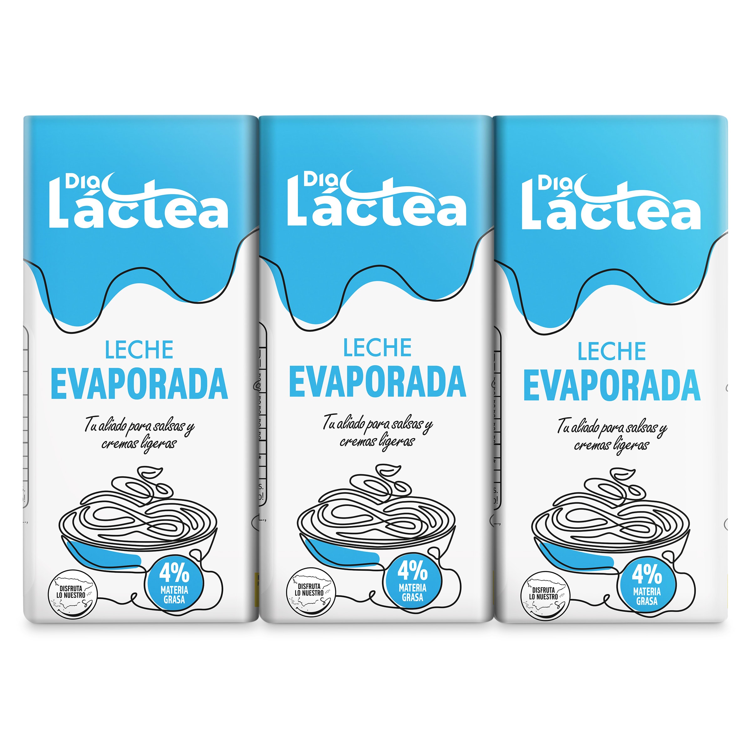 Leche evaporada Dia Láctea 3 x 200 ml