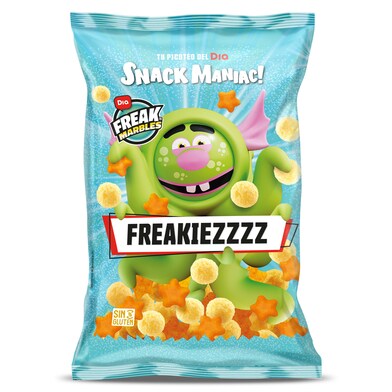 Aperitivos horneados sabor queso y kétchup Snack Maniac de Dia bolsa 150 g-0