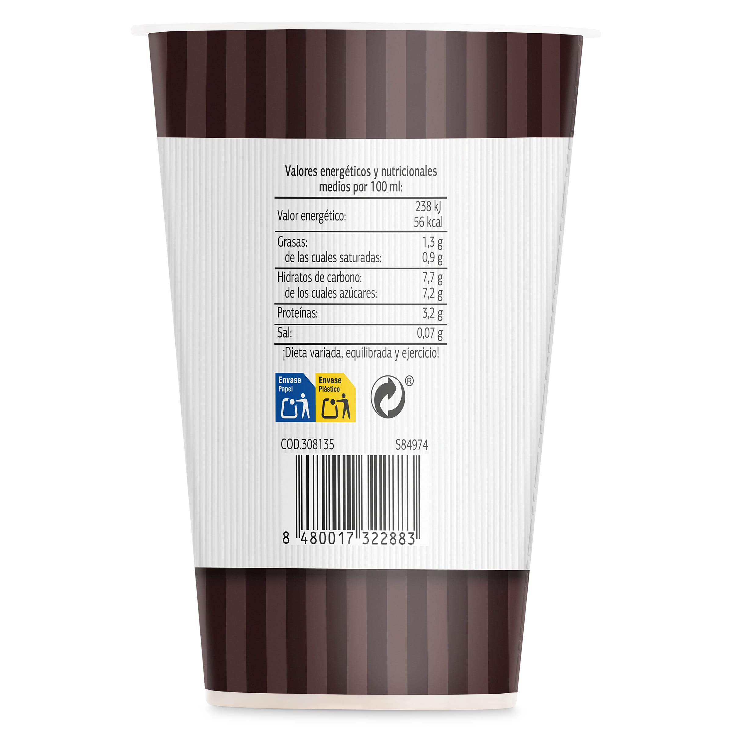 Café latte espresso Dia Arom'arte 250 ml